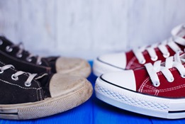 Old New Sneakers apprendre à embrasser