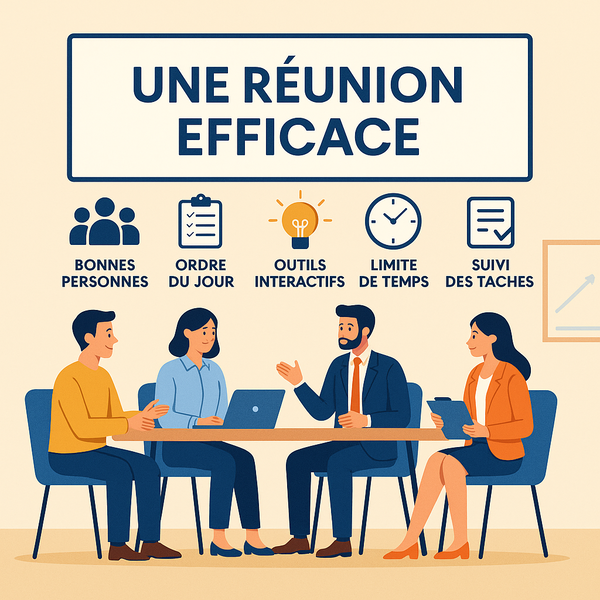 comment faire une réunion efficace avec la productivité au travail